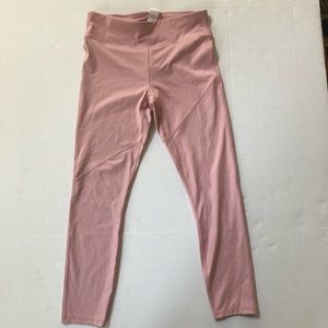 Fabletics light pink 7/8 leggings sz S